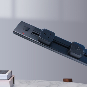 Pista de alimentación de pared de aluminio, sistema de instalación empotrada/abierta, toma de corriente para uso en oficina y cocina, novedad - Product Image 2