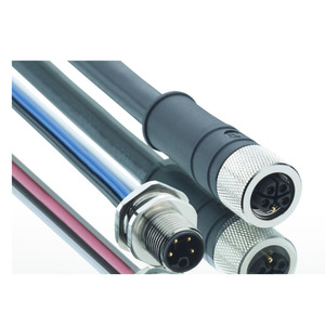 Actuator Sensor Cordset with Overmolded Circular Connector:M12 Female Straight L-coded, 4/5 Pole IP67 PUR 2m, 1200 05L 332 2m - Product Image 1