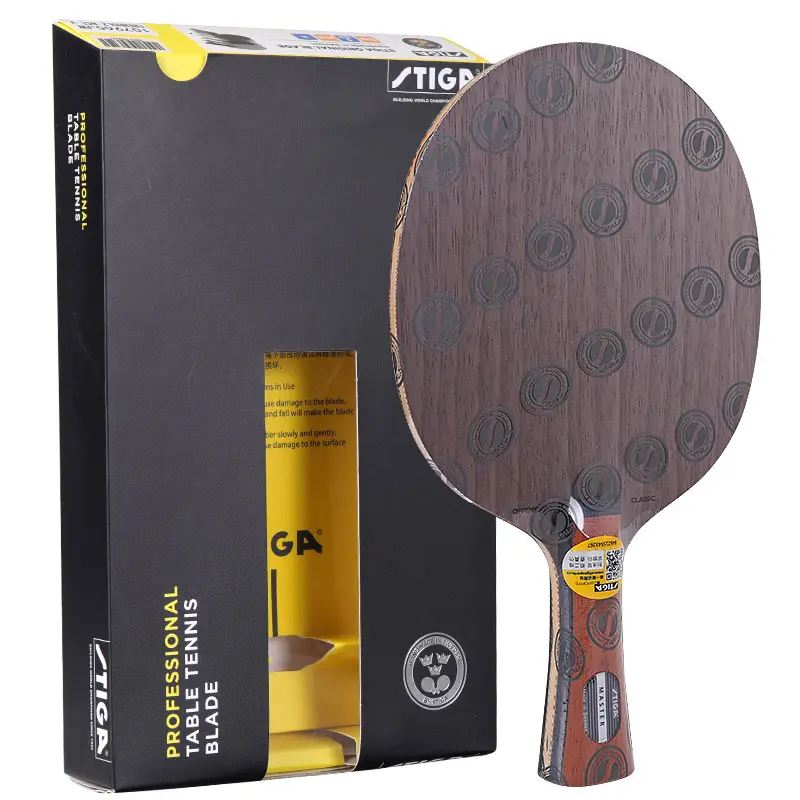 STIGA OC-raqueta de tenis de mesa profesional, 5 capas, madera pura