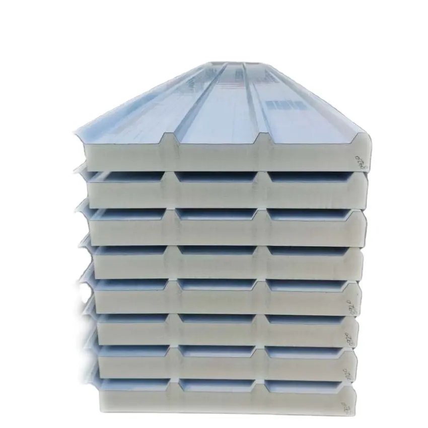 40HQ 40HC Pu çatı sandviç panel fiyat metrekare başına PIR çatı duvar paneli çatı panelleri