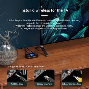 Due in un trasmettitore del ricevitore con il convertitore coassiale della fibra della scheda di TF, ricevitore del trasmettitore con la visualizzazione dello schermo - Product Image 2
