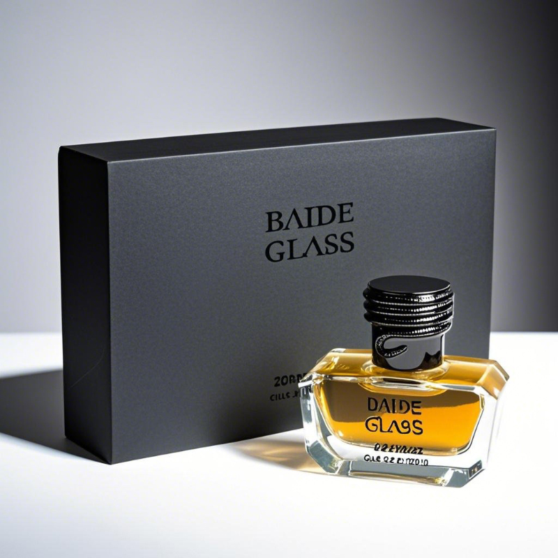 Bouteille en verre transparent