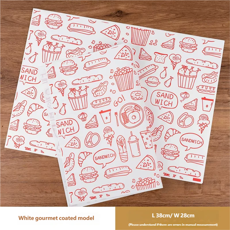 38x28cm white gourmet