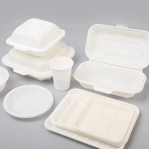 600ml Cpla Togo Box Food Plastic Custom Logo Clamshell Takeout Packing Box for Food Disposal Biodegradable Lunch Boxes - Product Image 6