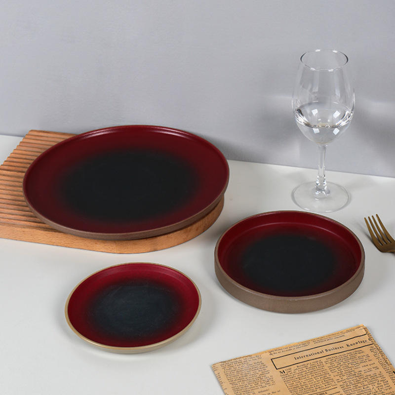 Plat français peu profond de 9 pouces