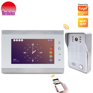 Popular Finger Print 7Inch Video Intercom <strong>System</strong> <strong>With</strong> WiFi Function and Tuya