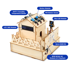 Robotlinking Smart Home WiFi IOT Kit for ESP32 <strong>Robot</strong> Starter Automation <strong>Projects</strong> Wooden House STEAM for <strong>Arduino</strong> IDE Learning Kit