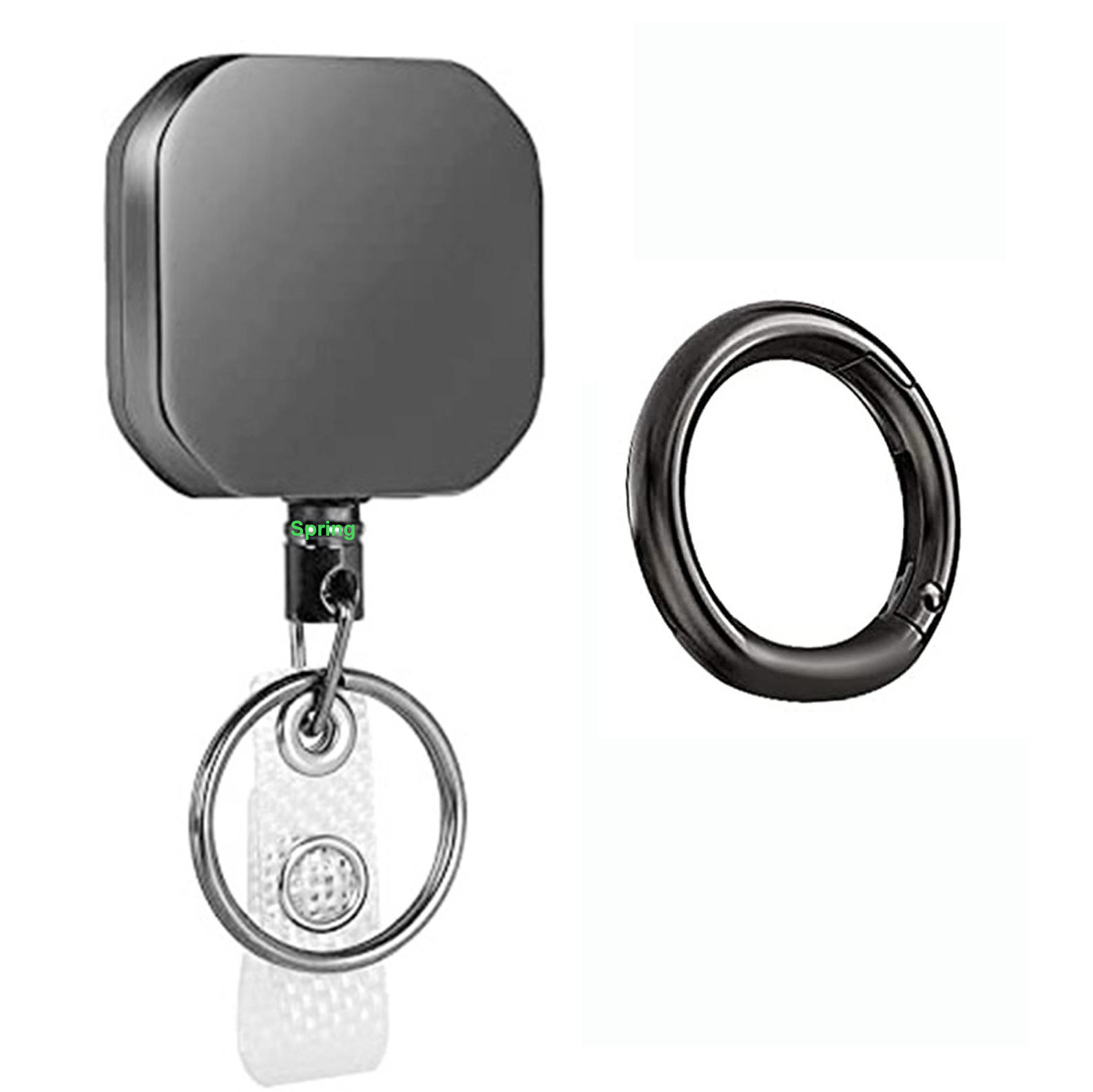 Badge carré gris Type C