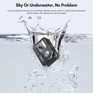SJCAM SJ10专业4K60FPS运动相机双屏液晶154 DVR 30m防水8X变焦运动摄像机10m遥控库存 - Product Image 2