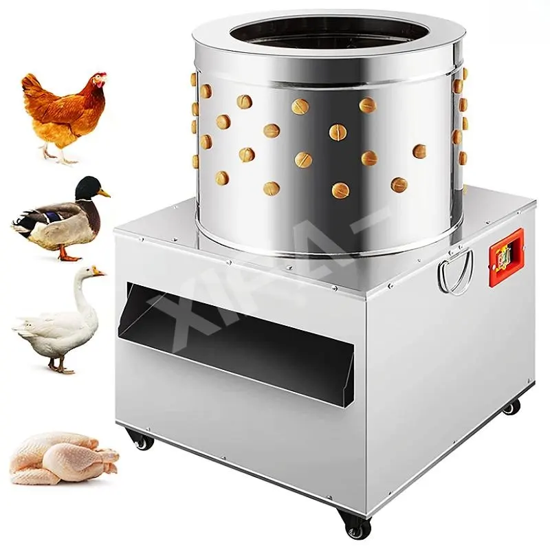 Máquina depiladora de pollo máquina depiladora de aves de corral capacidad 4-5 máquina desplumadora de plumas de pollo