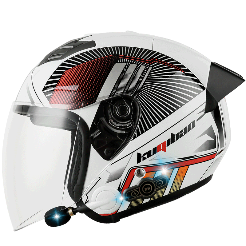 White Passion Black Tail Wing Single Visor