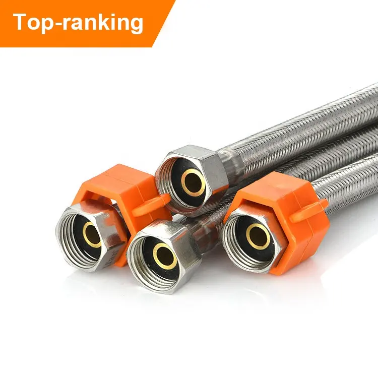 IFAN China Factory Supplier Stainless Steel Bathroom Basin Water Heater Connector Flexible Braided Plumbing Hoses