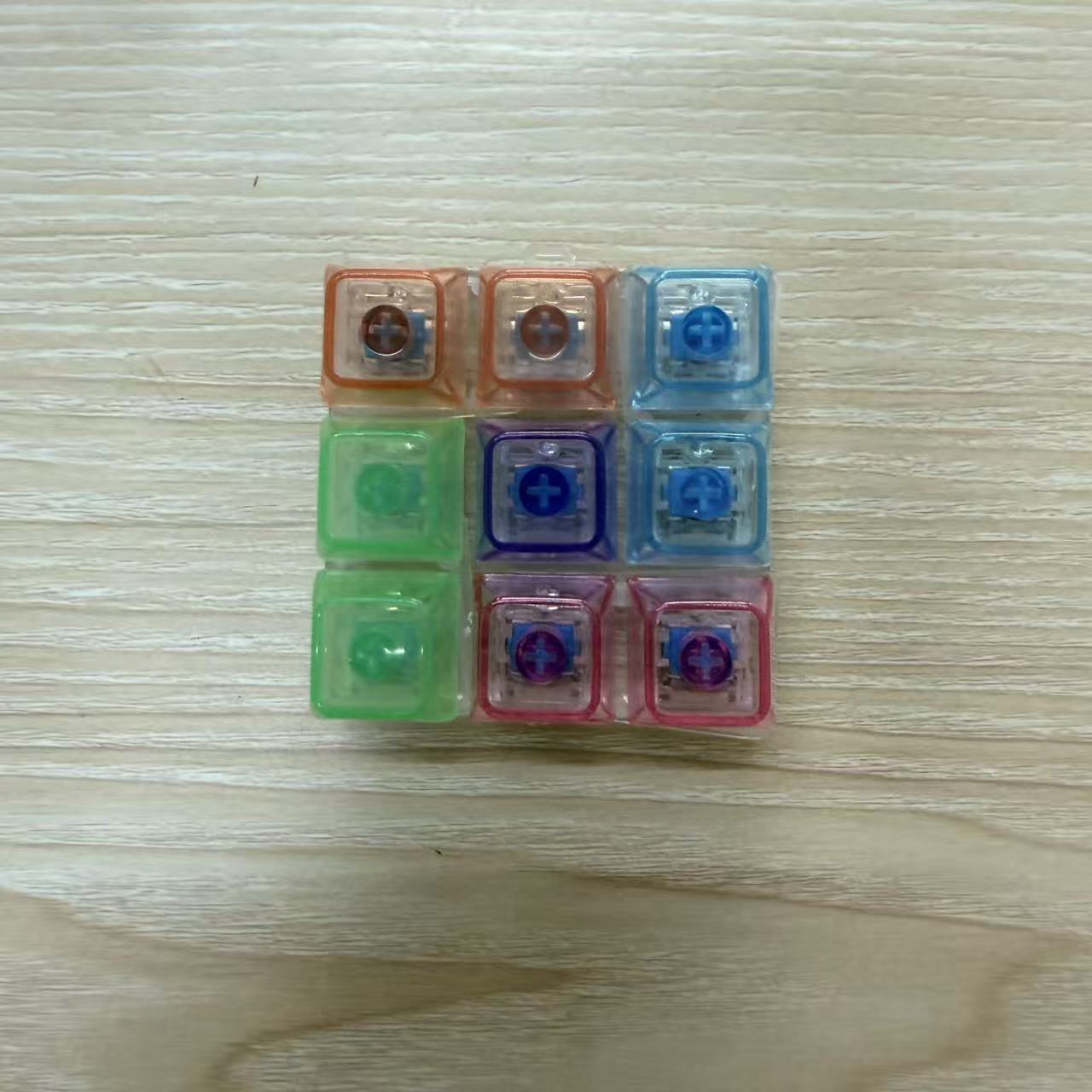Colorful nine keys