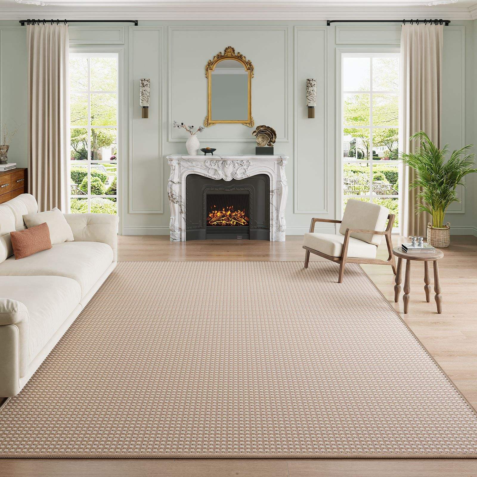 Base de algodón chenilla - marrón entrelazado