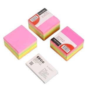 Papelería de oficina escolar promocional logotipo personalizado impreso papel colorido lindo Bloc de notas blocs de notas adhesivas - Product Image 1