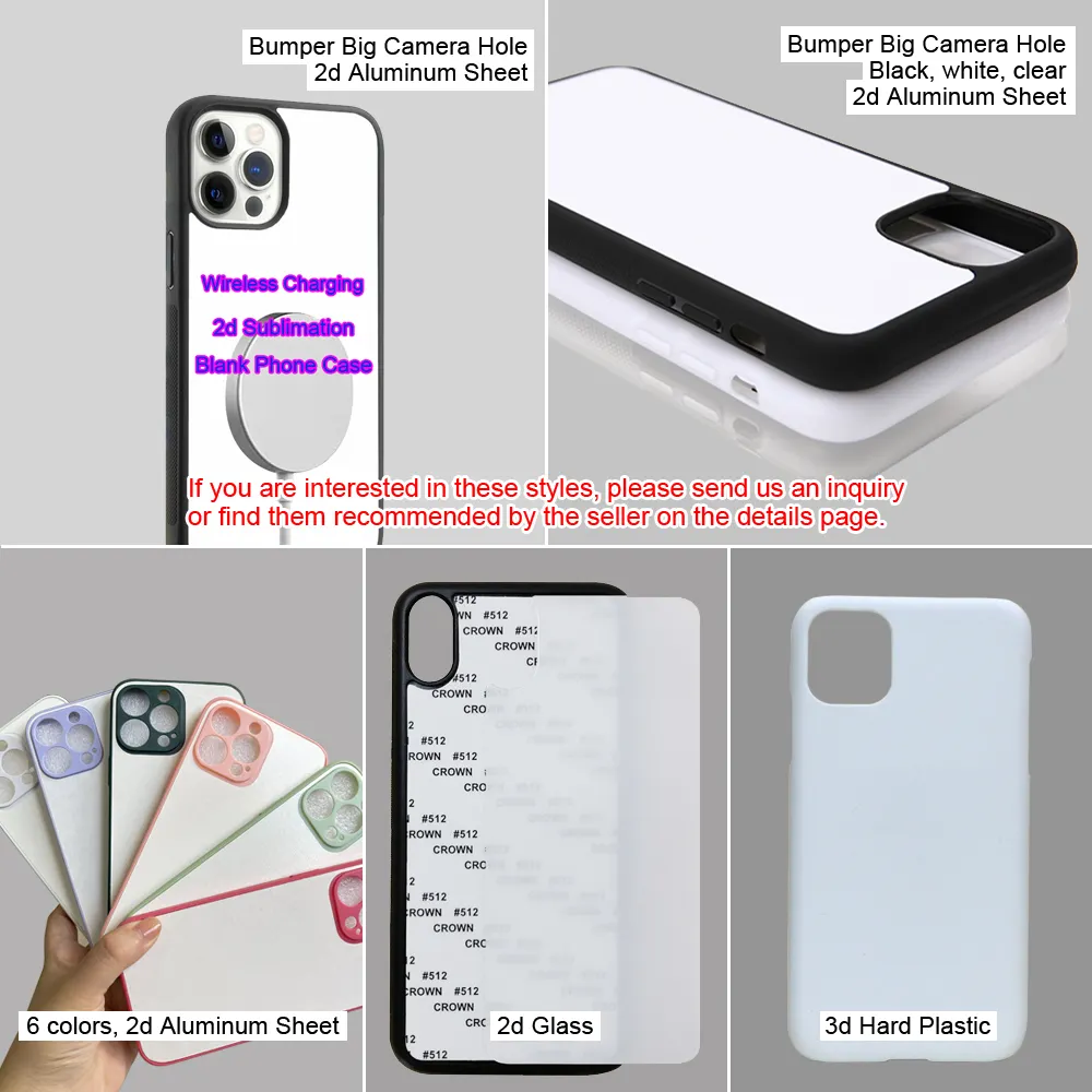 2d Sublimatie Blanks Mobiele Telefoon Covers Zwart Rubber Tpu Pc Sublimatie Telefoon Hoesjes Voor Iphone 13 14 15 Voor Samsung