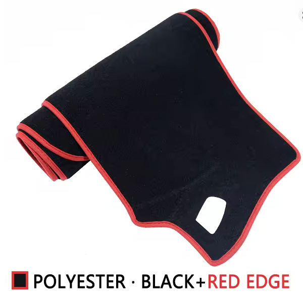Polyester Black+Red