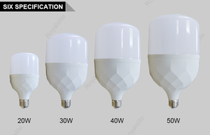 หลอดไฟหล่อกําลังสูง LED 30w 50w ไฟ LED T รูปร่าง E27 ฐาน LED T หลอดไฟหลอดไฟ LED - Product Image 5