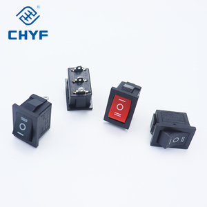 Kcd1 mô hình 3 vị trí Rocker chuyển đổi bảng điều khiển với màu xanh Chiếu Sáng Đèn 250VAC ON-OFF 3 pin - Product Image 2