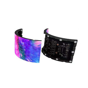 Interno esterno circolare curvo P4P3P2.P1.86 320x160mm modulo Led morbido cilindrico Display a Led flessibile schermo interno - Product Image 5