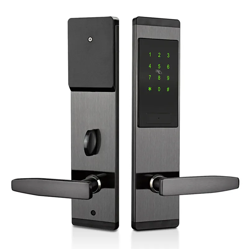 Điện tử khóa kỹ thuật số màn hình cảm ứng bàn phím mã khóa cửa mật khẩu thẻ RFID Ổ khóa cửa cho nhà thông minh văn phòng khách sạn An Ninh