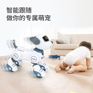 Умная игрушка может катиться вверх ногами Сенсорное кодирование AI искусственный интеллект пульт дистанционного управления умный робот собака набор игрушек - Product Image 6