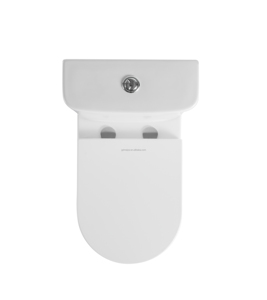 โถชักโครกสองชิ้น <span class=keywords><strong>WC</strong></span> กรอบแบบนิ่มลายที่นั่งสีขาวแบบเทอร์โบ - Product Image 3