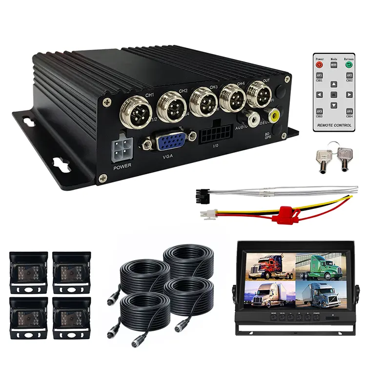 Mobiele Dvr Fabrikanten Hd 4G 4 Kanaals Mobiele Auto Mdvr Kit Multistar Android Linux 4Ch Voertuig Vrachtwagen Bus Mini draagbare Dvr