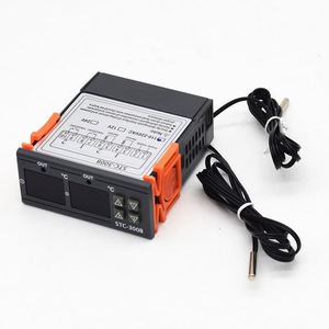 Controlador de temperatura de pantalla digital inteligente con salida de sensor dual, controlador de temperatura, termostato electrónico, 1 unidad