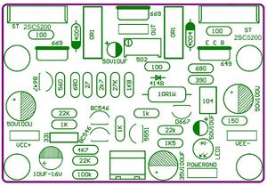 NAIM NAP250 15V-40V MOD เครื่องขยายเสียงสเตอริโอเครื่องขยายเสียงไฮไฟ ST-2SC5200 เครื่องขยายเสียง 80W DIY ชุด - Product Image 4