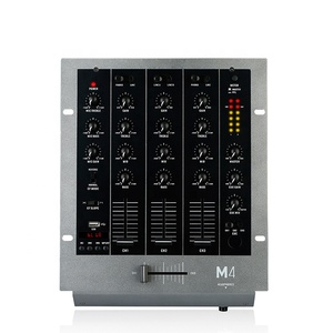 M4 Dj denetleyici USB ile ses mikseri 3 kanal ses ses mikseri konsolu - Product Image 2