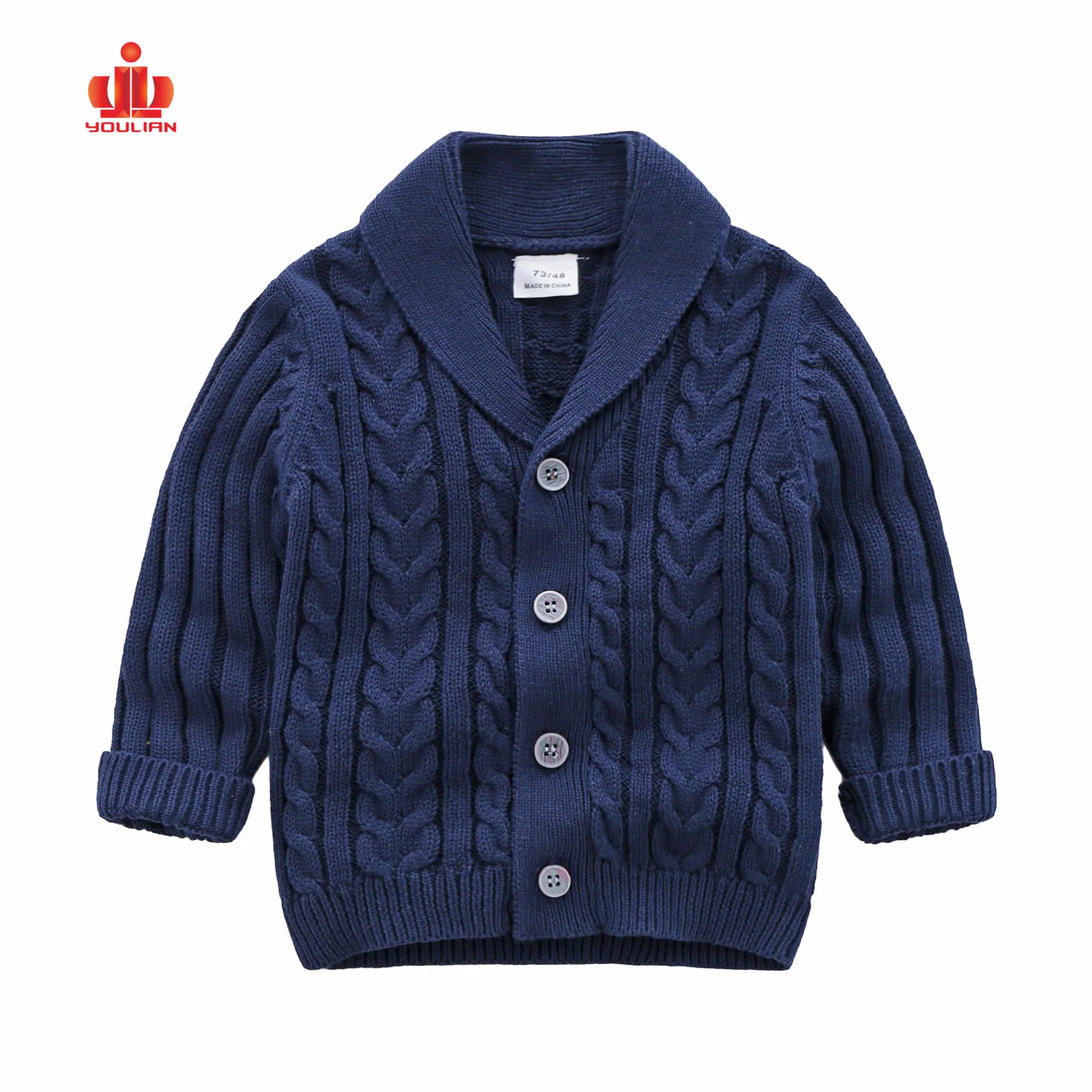 Logo personalizzato Autunno Inverno Caldo 2014 Ragazzi Maglione Maglia Per Bambini Cardigan In Maglia Maglione