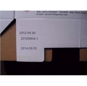 Tinte jet Karton coder/ablaufdatum charge code drucker/inkjet codierung maschine mit tij 2,5 technologie