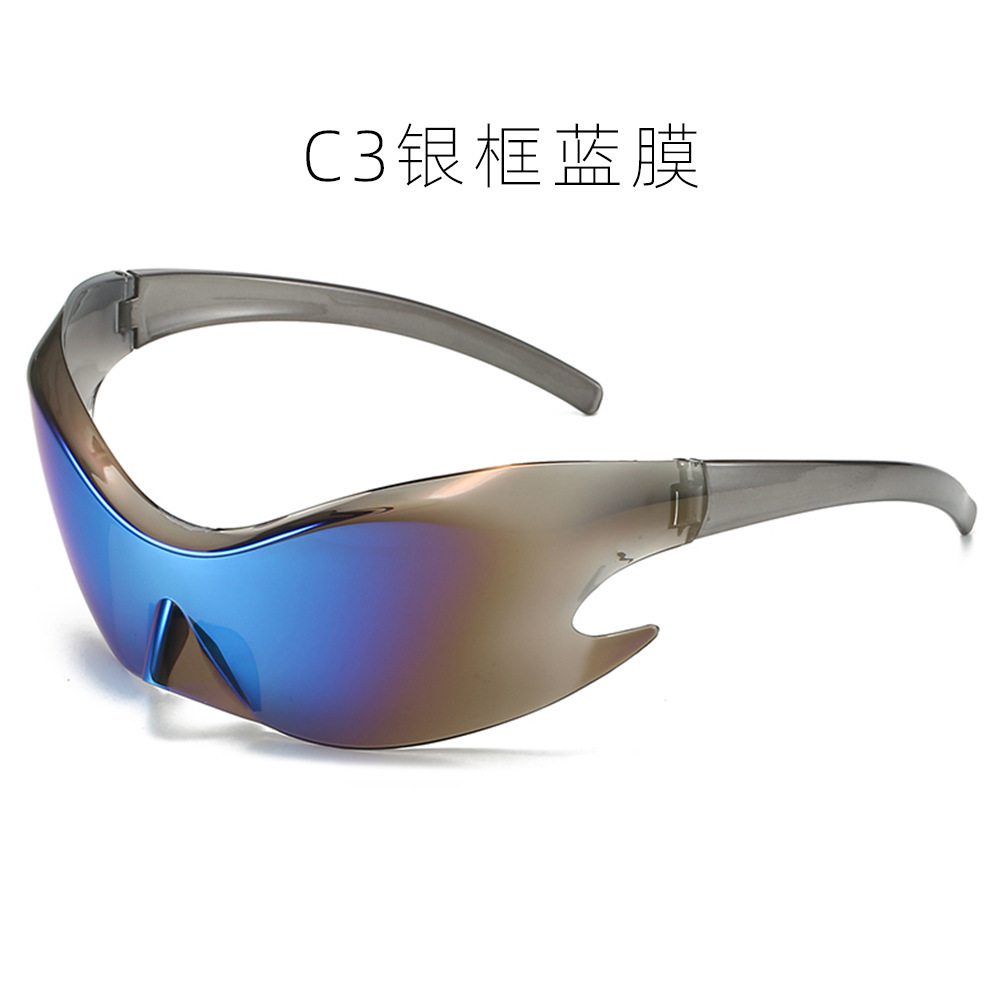 Silver frame-blue mercury