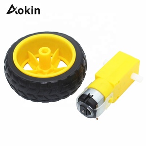 DC TT Getriebe motor Doppel welle 200 U/min 65mm Reifen rad Smart Car Toy Robot Getriebe motor DC 3-6V 1 48 Stecker für Arduino