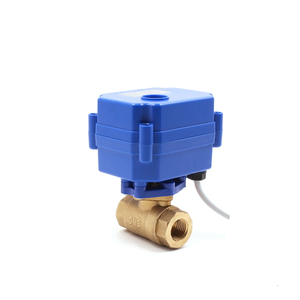 Válvula de controle de motor tf 2 vias, 5v,12v para sistema havc latão tamanho menor