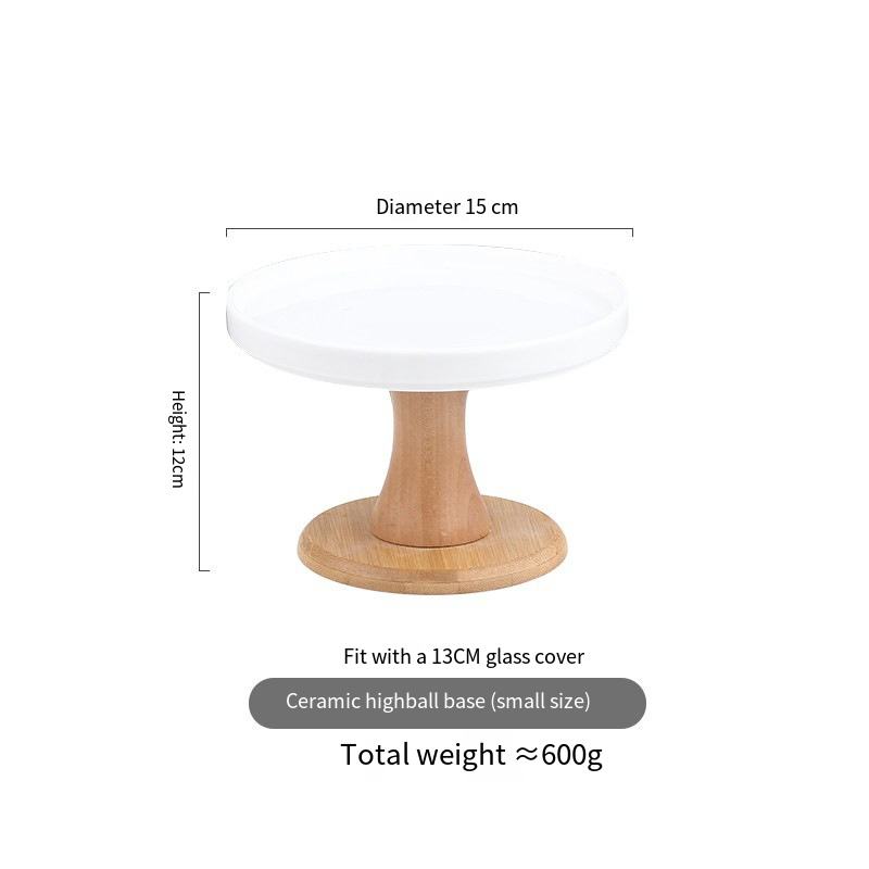 Petite assiette à gâteau transparente