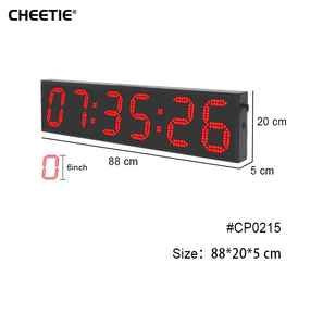 CHEETIE CP028 цифровой марафонский таймер 6 цифр 6-дюймовая программируемая светодиодная система хронометража для соревнований по легкой атлетике - Product Image 2