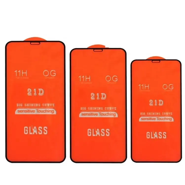 Hete Verkoop Nieuwe 21d Mobiele Telefoon Hd Transparant Gehard Glas Schermbeschermer Voor Iphone X Xr 11 12 13 14 15 Pro Max
