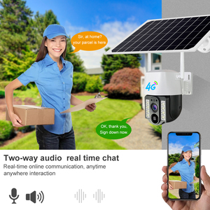 QEARIM smart Low power PIR telecamera di sicurezza esterna ad energia solare v380 pro 3g sim card sensore di movimento telecamera solare ip 4g - Product Image 3