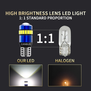 Nhà Sản Xuất Không Có Lỗi 194 W5w <span class=keywords><strong>T10</strong></span> <span class=keywords><strong>LED</strong></span> Canbus 168 Bóng Đèn 3014 18smd 12V Trắng Red Side Nêm Nội Thất Festoon Xe Dome Đèn - Product Image 3
