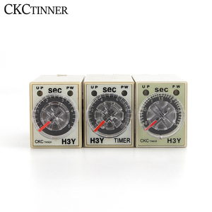 Power-On เครื่องจับเวลาดีเลย์ H3Y-4 220VAC,รีเลย์เวลา3S 5S 10S 30S 60S 5M 10M 30M 60M 14Pin ปรับได้ขนาดเล็กพร้อมเต้ารับฐาน PYF14A - Product Image 1