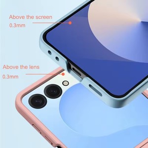 三星Galaxy Z Flip 7时尚纯色防震罩原装2025彩色哑光硬甲糖果手机壳 - Product Image 4