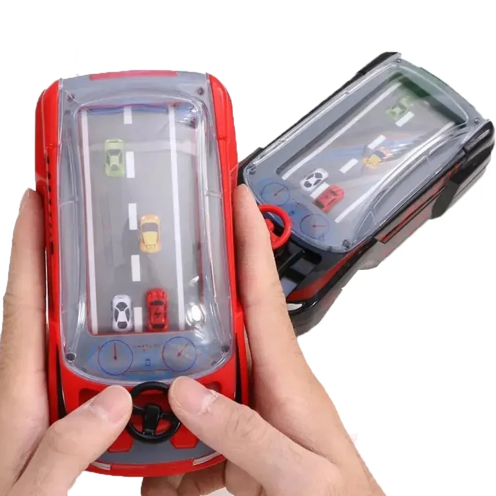 وحدة تحكم الألعاب المحمولة ، محاكاة دودج الكهربائية الطريق سباق ضد معركة مزدوجة سيارة ألعاب المغامرة للأطفال