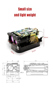 Ad alte prestazioni di piccole dimensioni leggero caccia occhio-safe in fibra ottica Laser Range Finder sensore Arduino - Product Image 2