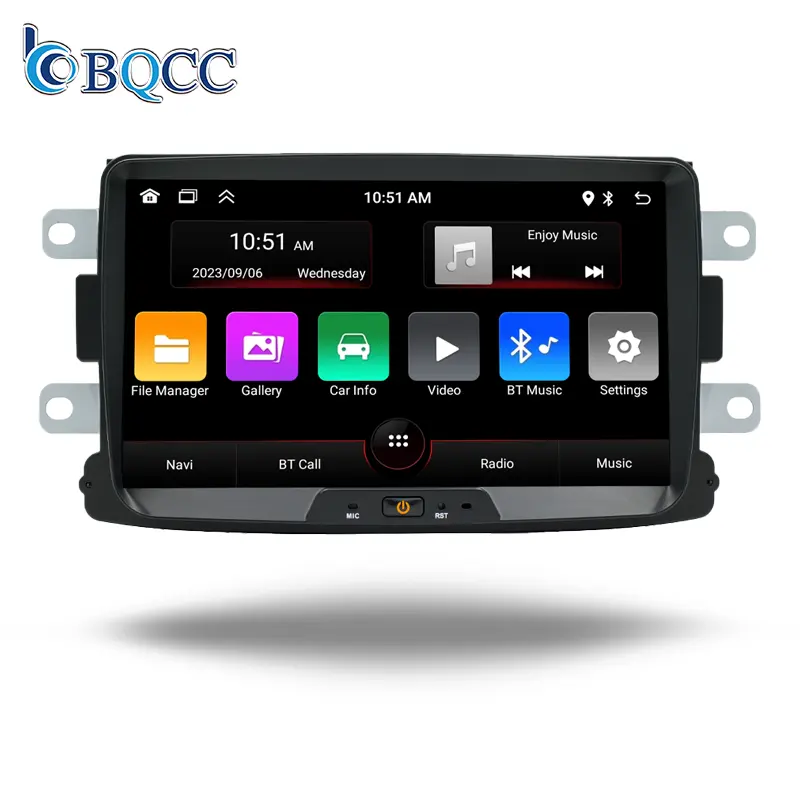 BQCC 2 Din أندرويد GPS راديو سيارة لداسيا سانديرو داستر رينو كابتور لادا إكسراي 2 لوغان 2 مشغل وسائط متعددة دي في دي مشغل سيارة