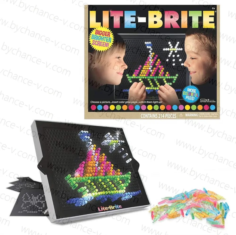 Loja online hotsale Pixel Tablet DIY grânulos de luz blocos brinquedos eletrônicos Aprendizagem Presente Toy Clássico para Meninas e Meninos Idades 4 +