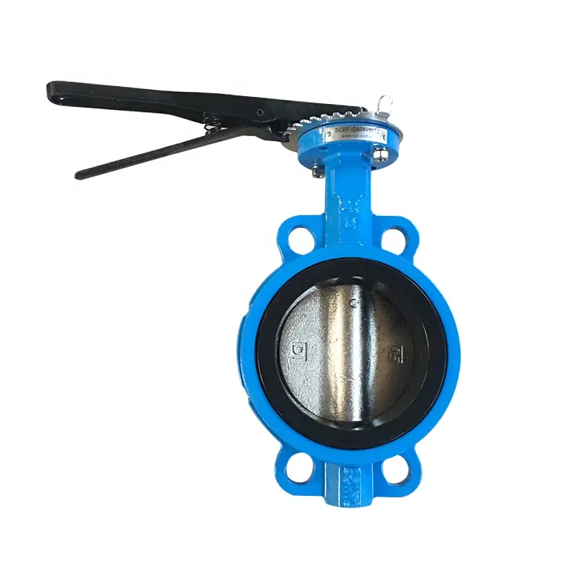 2inch 2-24" DN50-DN600 OEM valves manufacturing ductile iron wafer type butterfly valve