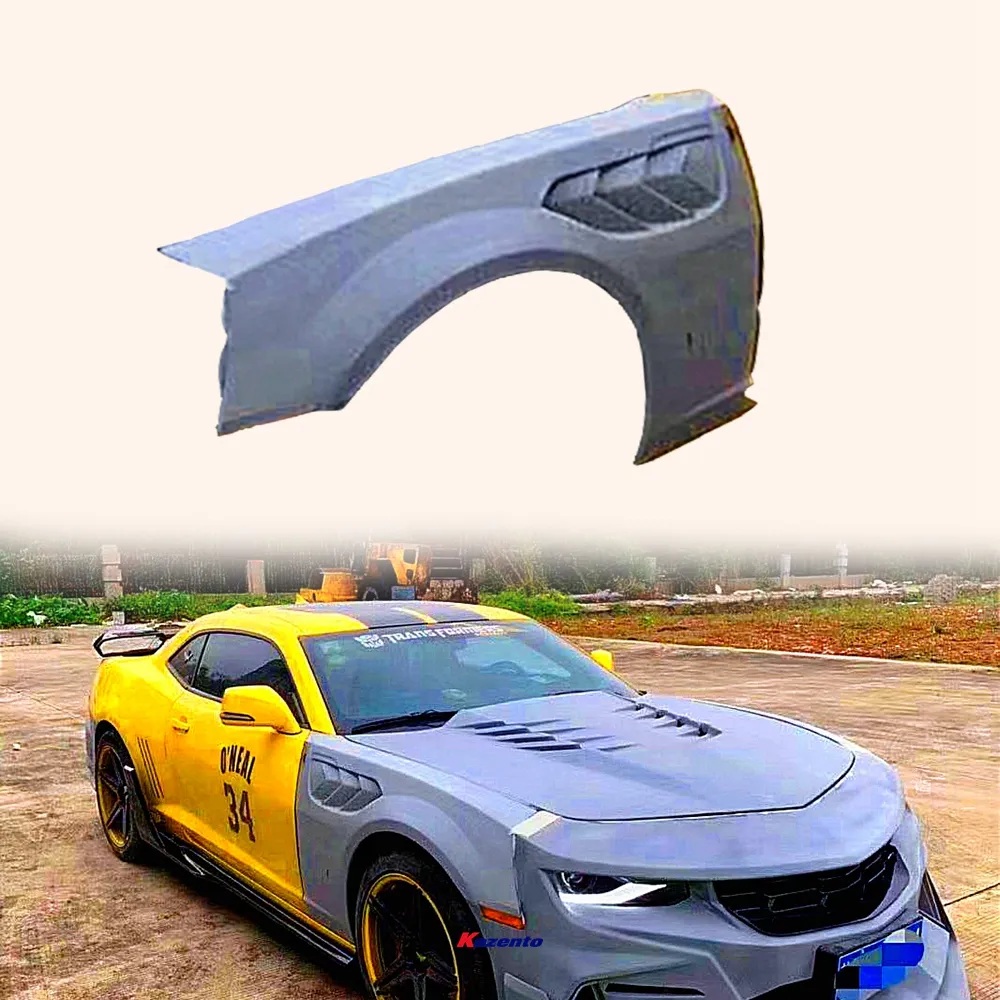 Для Chevrolet Camaro 2010-2015 из углеродного волокна вентилируемая передняя сторона крыла пара