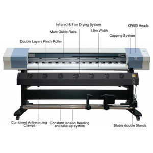 1.8m XP600 di Grande Formato Eco-solvente Stampante Vinile Plotter Da DX11 Tela Stampante Macchina - Product Image 1
